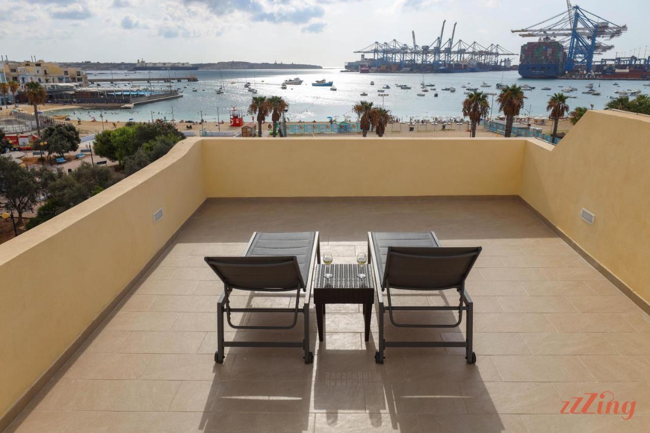 Luxurious Duplex Seafront Apt W Amazing Sea Views Birżebbuġa エクステリア 写真